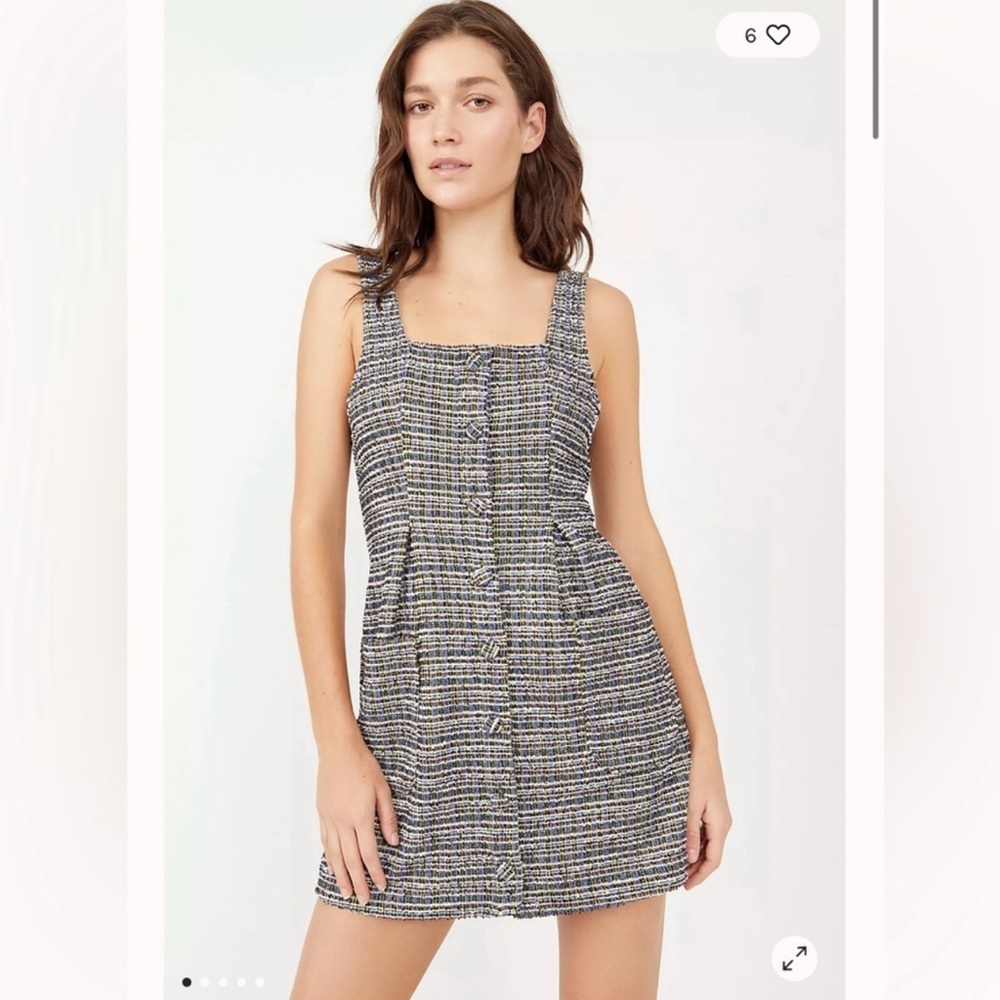 Women's Tweed Mini Dress - Multicolor